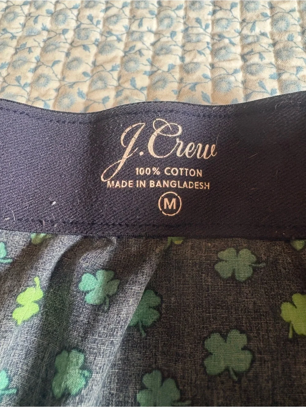 J Crew Shamrock Cotton Boxer Sleep Shorts